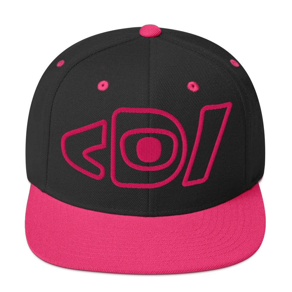 DEAFiant rose snapback hat