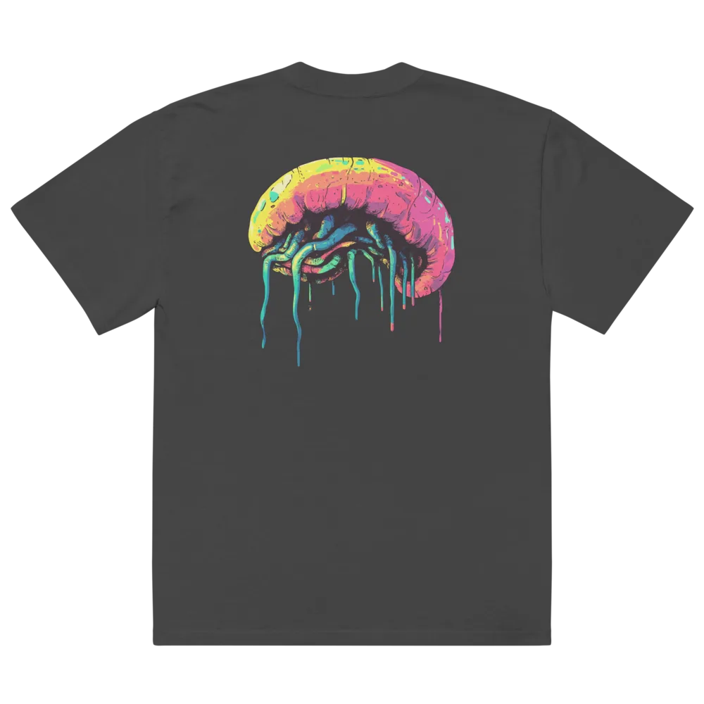 Oversized faded BRAINWORM t-shirt